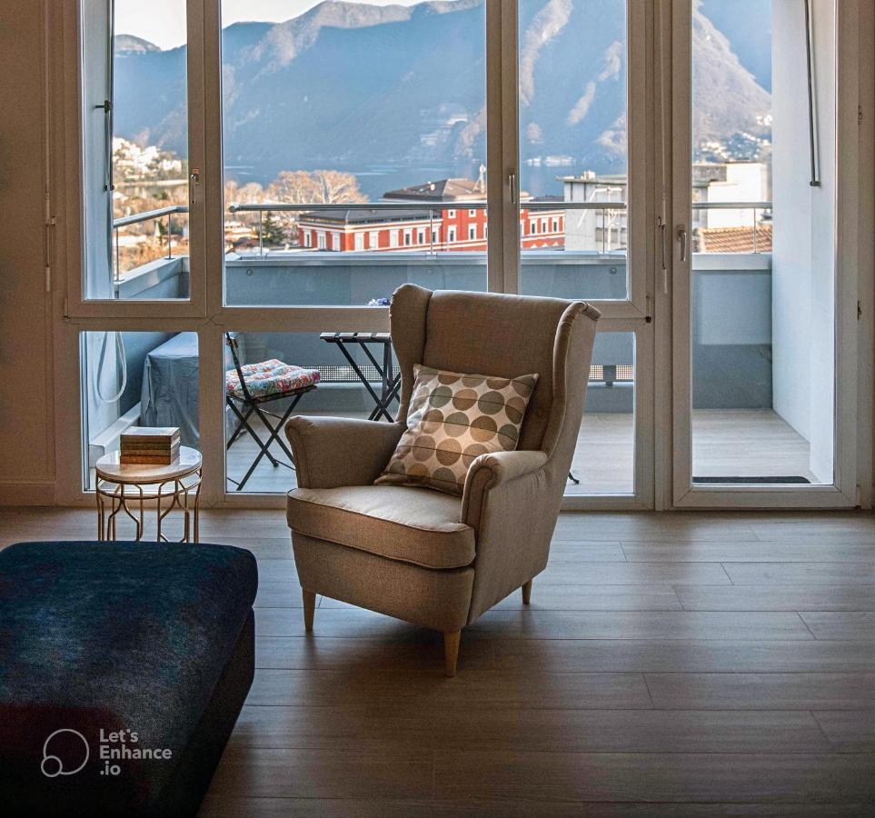Lakeview Panorama Penthouse With Washer & Dryer Λουγκάνο Εξωτερικό φωτογραφία